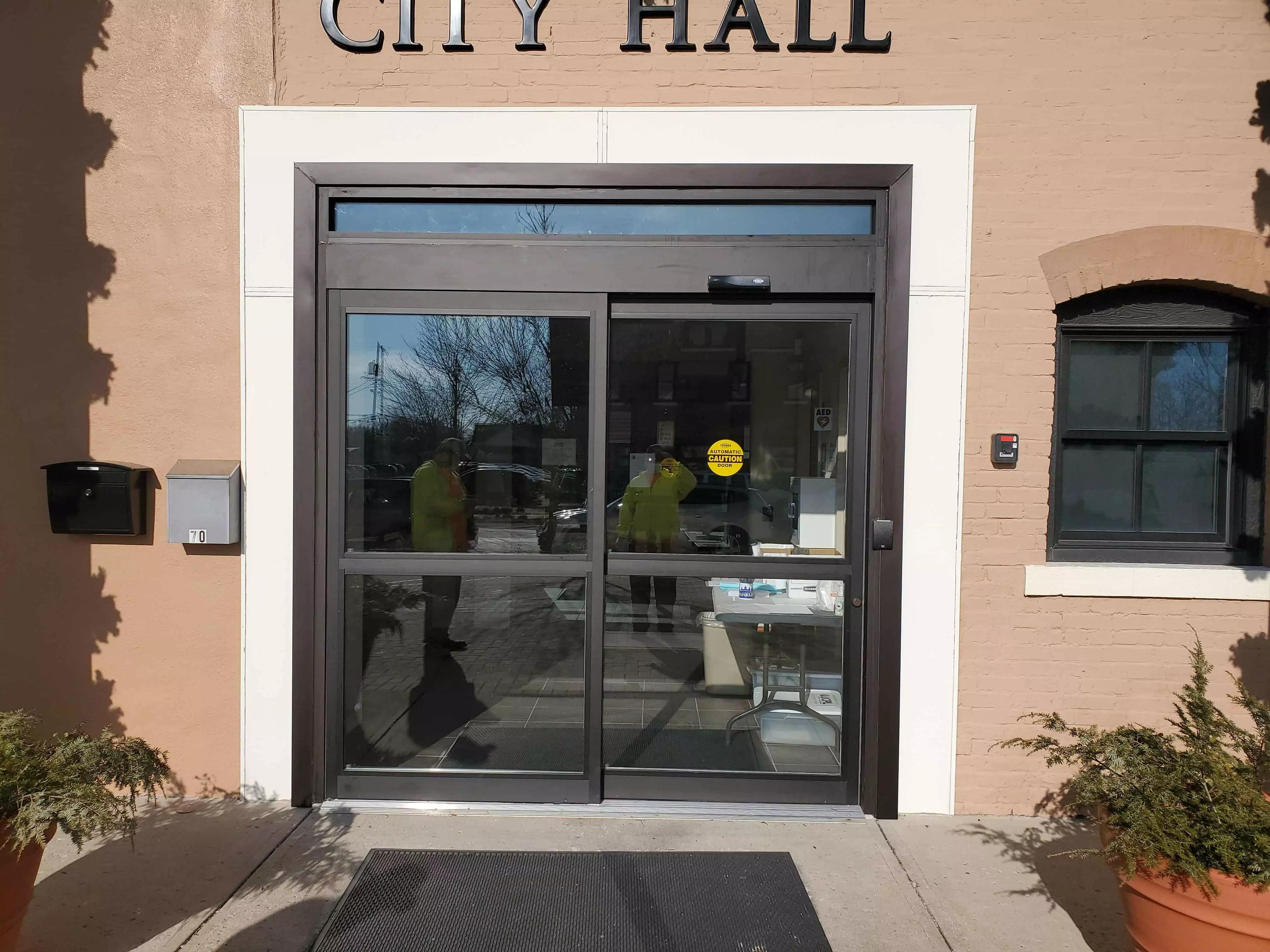 City Hall automatic sliding door